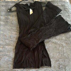 Black 2 piece knit set